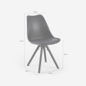 Moderne Stuhl für Esszimmer und Küche im nordischen Stil Dorva Modell