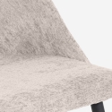 Moderne Stuhl aus Chenille für Küche, Wohn- und Esszimmer Lotur Lagerbestand