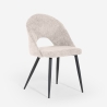 Moderne Stuhl aus Chenille für Küche, Wohn- und Esszimmer Lotur Rabatte