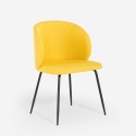 Eleganter gepolsterter Stuhl aus Stoff für Küche und Esszimmer Kasva Eigenschaften