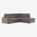 Moderner 3-Sitzer Ecksofa aus Stoff mit rechter Ottomane Rocca Angebot