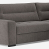 Moderner 3-Sitzer Ecksofa aus Stoff mit rechter Ottomane Rocca Sales