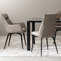 Moderner rechteckiger Wohnzimmerteppich 155x230 cm in Silbergrau Suri Katalog