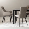 Moderner rechteckiger Wohnzimmerteppich 155x230 cm in Silbergrau Suri Katalog