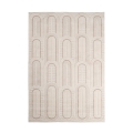 Moderner Teppich 200x290cm für Wohnzimmer Schlafzimmer creme grau Zina Aktion