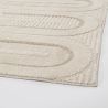 Moderner Teppich 200x290cm für Wohnzimmer Schlafzimmer creme grau Zina Verkauf