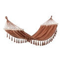 Boho-Chic Hängematte aus Baumwolle und Holz 200x100 cm Juan Lagerbestand