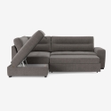3-Sitzer Schlafsofa aus Stoff mit linker Eckablage Tivra Auswahl