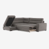 3-Sitzer Schlafsofa aus Stoff mit linker Eckablage Tivra Modell