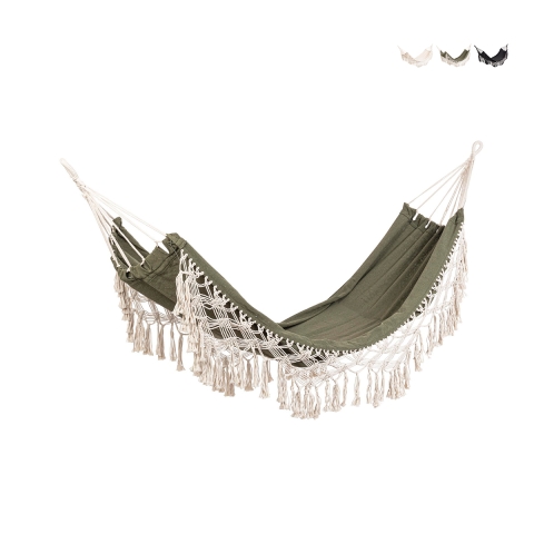 Gartenhängematte aus Baumwolle im Boho-Chic-Stil 200x100 Bizzotto Eldoris Aktion