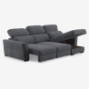 Ausziehbares 3-Sitzer Schlafsofa mit rechter Bettkasten-Chaiselongue Nuro Verkauf