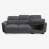 Ausziehbares 3-Sitzer Schlafsofa mit rechter Bettkasten-Chaiselongue Nuro Lagerbestand