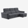 Ausziehbares 3-Sitzer Schlafsofa mit rechter Bettkasten-Chaiselongue Nuro Rabatte