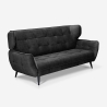 Modernes 3-Sitzer-Sofa aus Samt im Chesterfield-Stil Buran Angebot