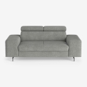 Moderner 2-Sitzer-Sofa aus Chenille mit verstellbarer Kopfstütze Vella Angebot