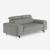 Moderner 2-Sitzer-Sofa aus Chenille mit verstellbarer Kopfstütze Vella Verkauf