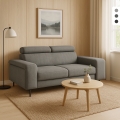 Moderner 2-Sitzer-Sofa aus Chenille mit verstellbarer Kopfstütze Vella Aktion