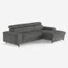 3-Sitzer Ecksofa mit rechter Ottomane und verstellbarer Kopfstütze Hiala Angebot
