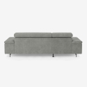 Ecksofa 3-Sitzer mit linker Ottomane und verstellbarer Kopfstütze Liora Sales
