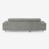 Ecksofa 3-Sitzer mit linker Ottomane und verstellbarer Kopfstütze Liora Sales