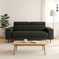 3-Sitzer Sofa modernes Design mit verstellbarer Kopfstütze Rouna Aktion