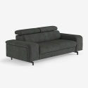 3-Sitzer Sofa modernes Design mit verstellbarer Kopfstütze Rouna Verkauf