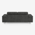 3-Sitzer Sofa modernes Design mit verstellbarer Kopfstütze Rouna Sales