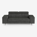 3-Sitzer Sofa modernes Design mit verstellbarer Kopfstütze Rouna Angebot