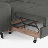 3-Sitzer Schlafsofa mit rechter Ottomane, Stauraum und verstellbarer Kopfstütze Miva Sales