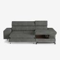 3-Sitzer Schlafsofa mit rechter Ottomane, Stauraum und verstellbarer Kopfstütze Miva Angebot
