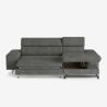 3-Sitzer Schlafsofa mit rechter Ottomane, Stauraum und verstellbarer Kopfstütze Miva Angebot