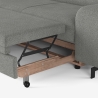 Ausziehbares Schlafsofa 3-Sitzer mit linksseitiger Stauraum-Recamiere Vika Katalog