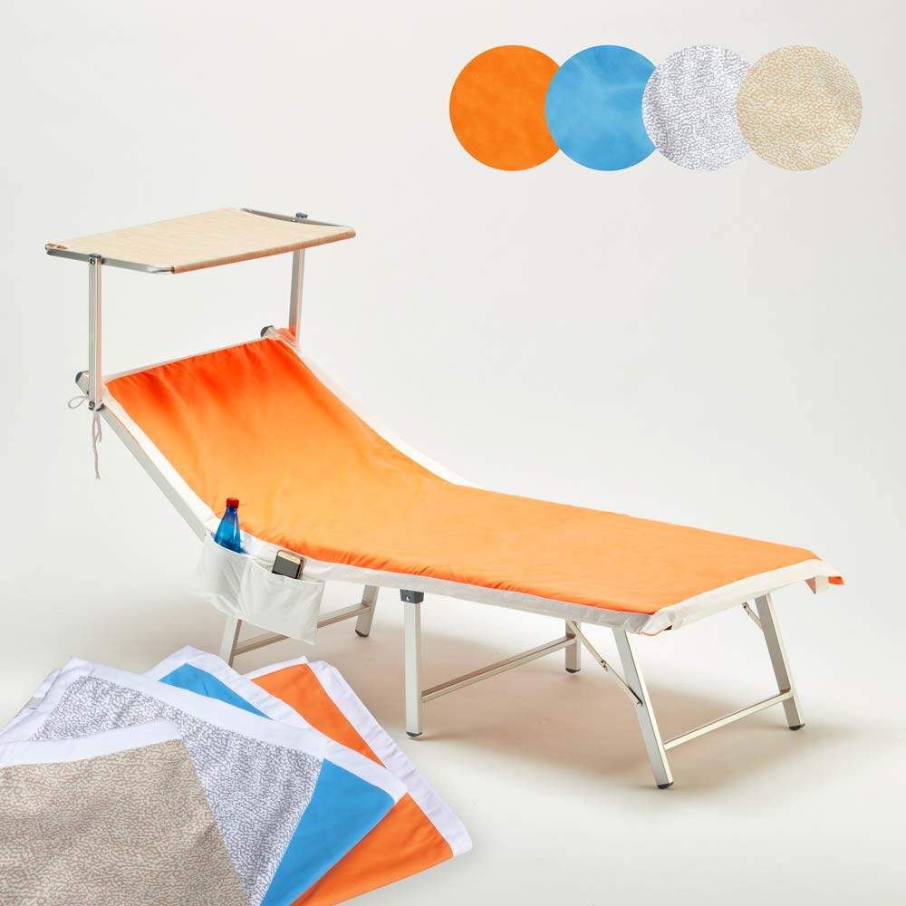 Mikrofaser Badetuch Strandtuch Handtuch für Liege mit Tasche Bunt