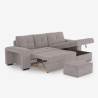 3-Sitzer Schlafsofa mit rechter Ottomane, Stauraum und Pouf Kava Verkauf