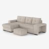 3-Sitzer Schlafsofa mit linker Eckbox und Hocker Saro Auswahl