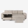 3-Sitzer Schlafsofa mit linker Eckbox und Hocker Saro Modell
