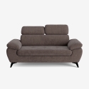 Moderner 2-Sitzer Sofa aus Stoff mit verstellbarer Kopfstütze Savi Auswahl