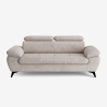 Moderner 3-Sitzer-Design-Sofa mit verstellbarer Kopfstütze Kira Lagerbestand
