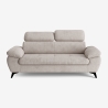Moderner 3-Sitzer-Design-Sofa mit verstellbarer Kopfstütze Kira Auswahl