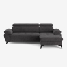 Moderner 3-Sitzer-Sofa mit rechter Liegefläche und verstellbarer Kopfstütze Torav Lagerbestand