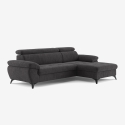 Moderner 3-Sitzer-Sofa mit rechter Liegefläche und verstellbarer Kopfstütze Torav Verkauf
