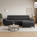 Moderner 3-Sitzer-Sofa mit rechter Liegefläche und verstellbarer Kopfstütze Torav Aktion