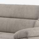 3-Sitzer Sofa mit linker Ottomane und verstellbarer Kopfstütze Rilo Auswahl