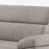 3-Sitzer Sofa mit linker Ottomane und verstellbarer Kopfstütze Rilo Auswahl