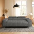 Moderner 3-Sitzer-Designsofa mit verstellbarer Kopfstütze Felon Aktion