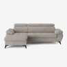Modernes 3-Sitzer Schlafsofa mit linker Bettkasten-Ottomane Miral Lagerbestand