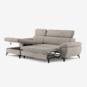 Modernes 3-Sitzer Schlafsofa mit linker Bettkasten-Ottomane Miral Verkauf