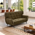 Design-Zweisitzer aus Samtstoff im Chesterfield-Stil Vaaru Aktion