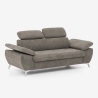 2-Sitzer Sofa mit verstellbarer Rückenlehne und Armlehnen in Sumi-Stoff Preis