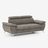 2-Sitzer Sofa mit verstellbarer Rückenlehne und Armlehnen in Sumi-Stoff Sales
